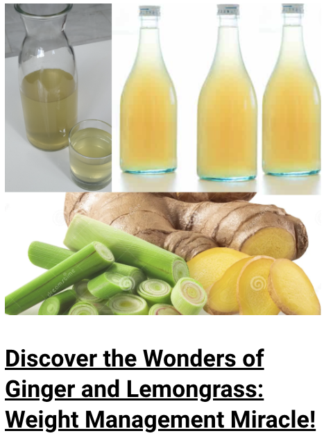 ginger and lemongrass benefits